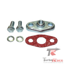 Flange para entrada de lubrificação da turbina