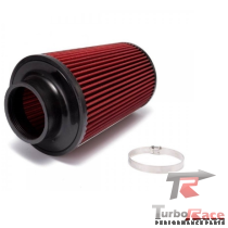 Filtro De Ar Cônico Esportivo 2,5" Longo Fluxo Simples - Vermelho