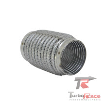 Tubo flexível para Escapamentos 3" (Comprimento 150mm) - Inox