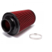 Filtro De Ar Cônico Esportivo 2,5" Longo Fluxo Simples - Vermelho